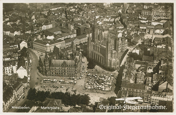 Luftbild Marktplatz um 1930